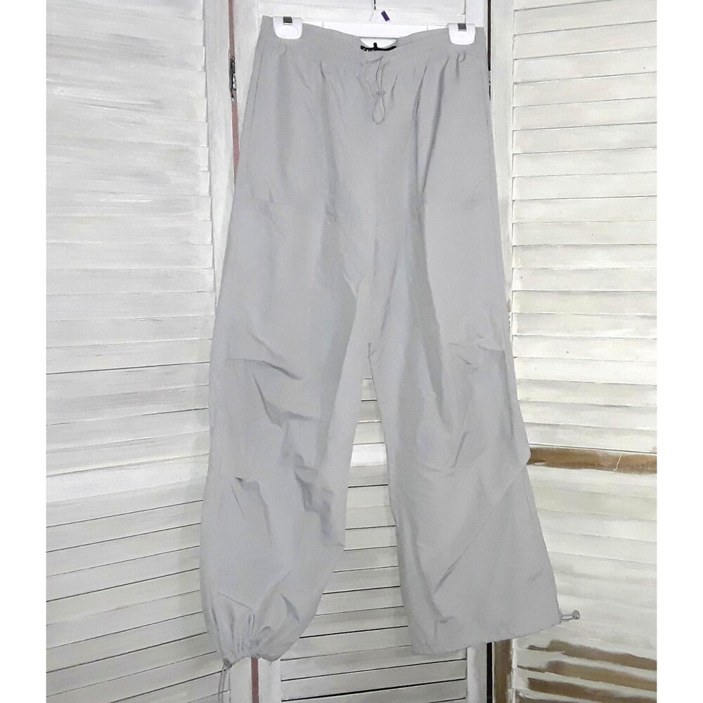 Zara Women's Pants Size Med Adjustable to Jogger Gray Leight Weight Hiking